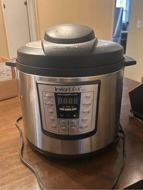 Instant Pot 6-Quart Electric Pressure Cooker - Stainless Steel & Black